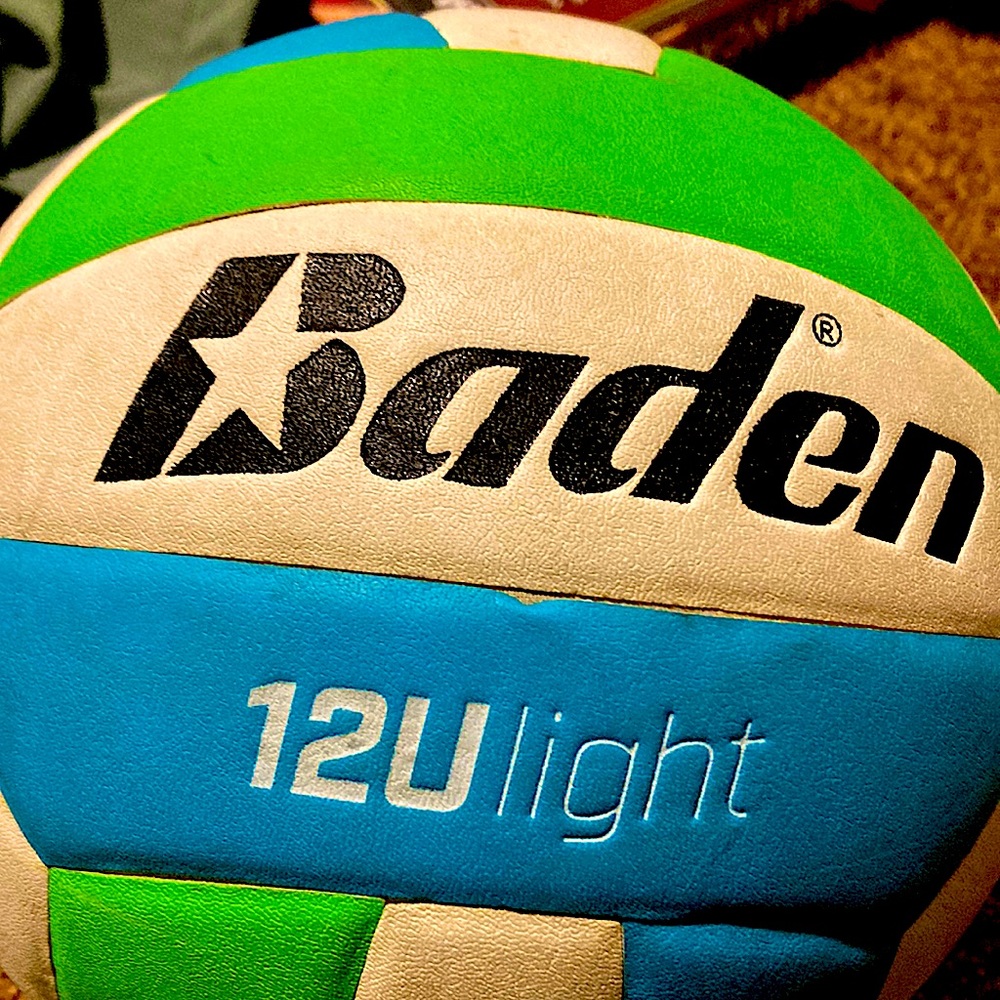 This is a Baden volleyball that is worth lots but it has worn down so less price